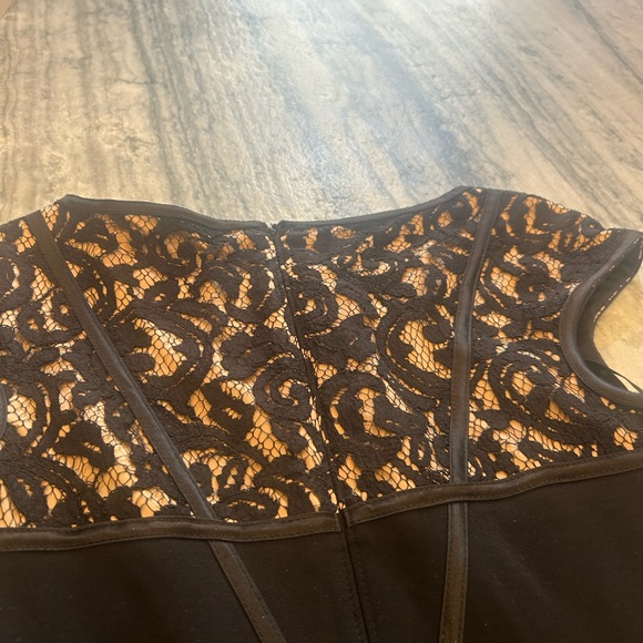 Tadashi Shoji Black Lace Inset Dress - Picture 7 of 9